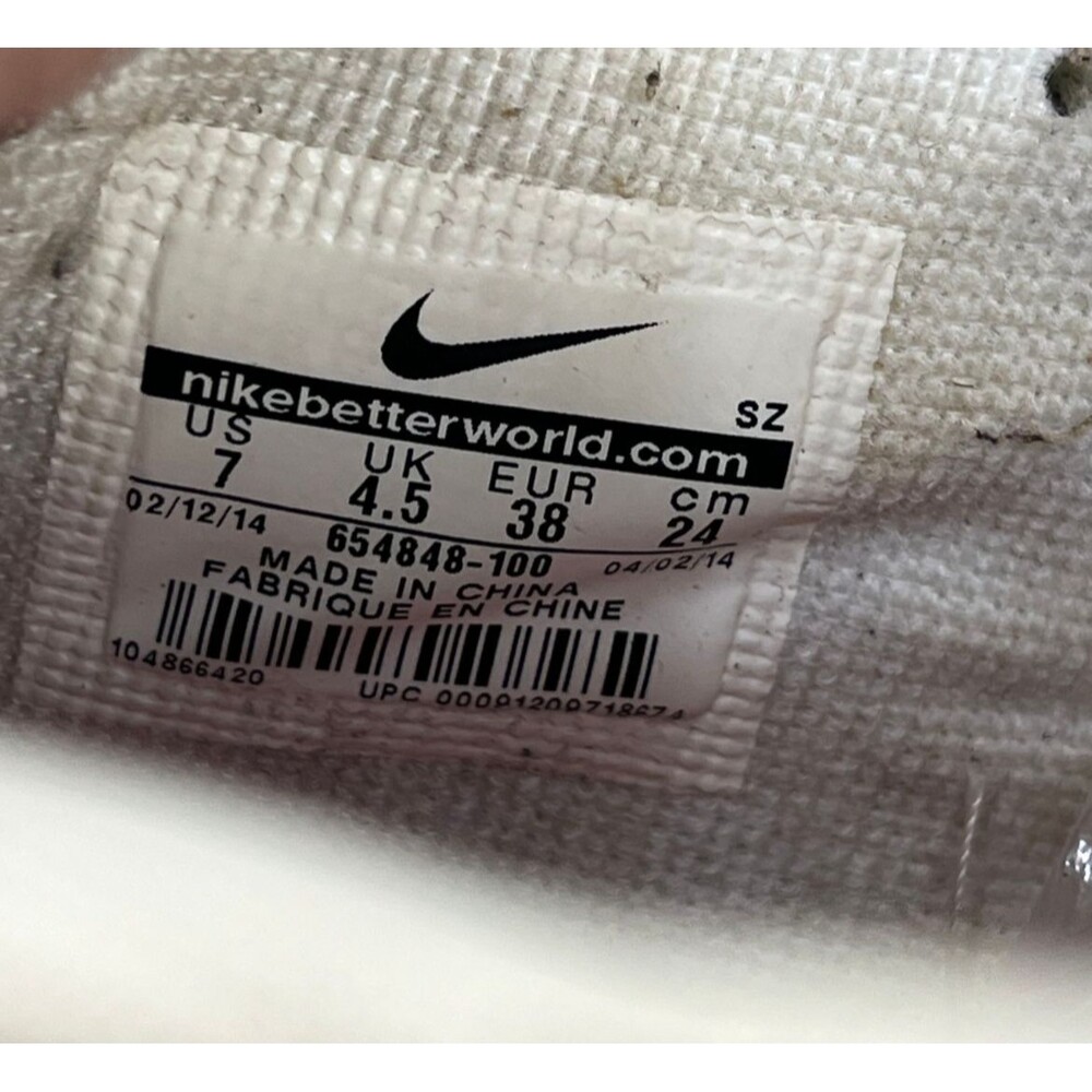 Nike Lunar Free 1 Sky High Women's Hidden Wedge Sneaker Shoes Sz 7 M 654848-100 - Picture 11 of 13